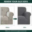Spandex Soft Textured Stretchy Box Cushion Armchair Slipcover-1145829963