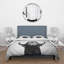 Portrait monochrome d'un taureau espagnol I - ensemble de housse de couette Farmhouse - microfibre de polyester-66388470