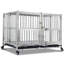 Caisse pour chien robuste et indestructible, cage pour chien en acier inoxydable avec roues verrouillables-761238786-765516212