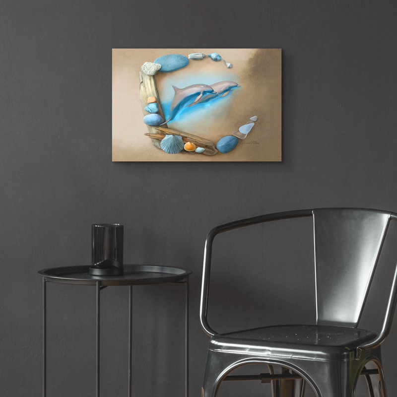 Art mural en verre Crescent Sea Angels par Art and a Little Magic, H 16 po x l 24 po x P 0,2 po