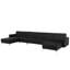 Finnegan 6 Seater Faux Leather Sofa Bed-1740081102