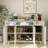 Amiee 55.1'' Wide 3 Drawer Mirrored Door Sideboard-76547917