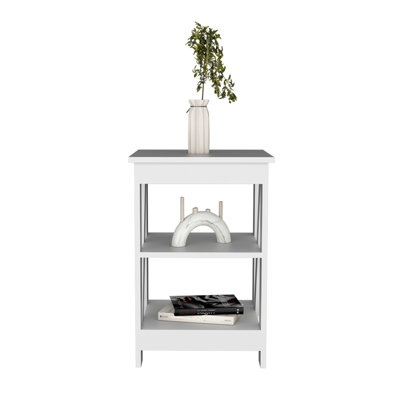 Table d'appoint Rossville, salon, blanc