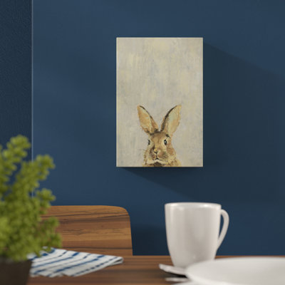 What Up Rabbit by Julia Posokhova - Wrapped Canvas Painting