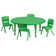 Goddard Round Plastic Height Adjustable Activity Table Set with 4 Chairs