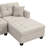 Beige Linen Sofa