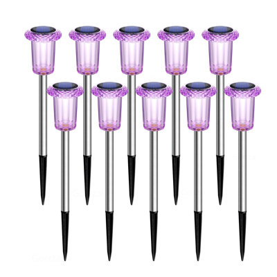 Solar Lights Outdoor 10 Pack Solar Pathway Lights Outdoor LED