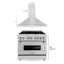 2 Piece Kitchen Package with 36" Freestanding Dual Fuel Range & 36" Wall Mount Range Hood-2077237202