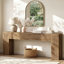 Console extra longue de 78,74 po, table de vestibule étroite, canapé de style bois pour le salon, le vestibule, le couloir