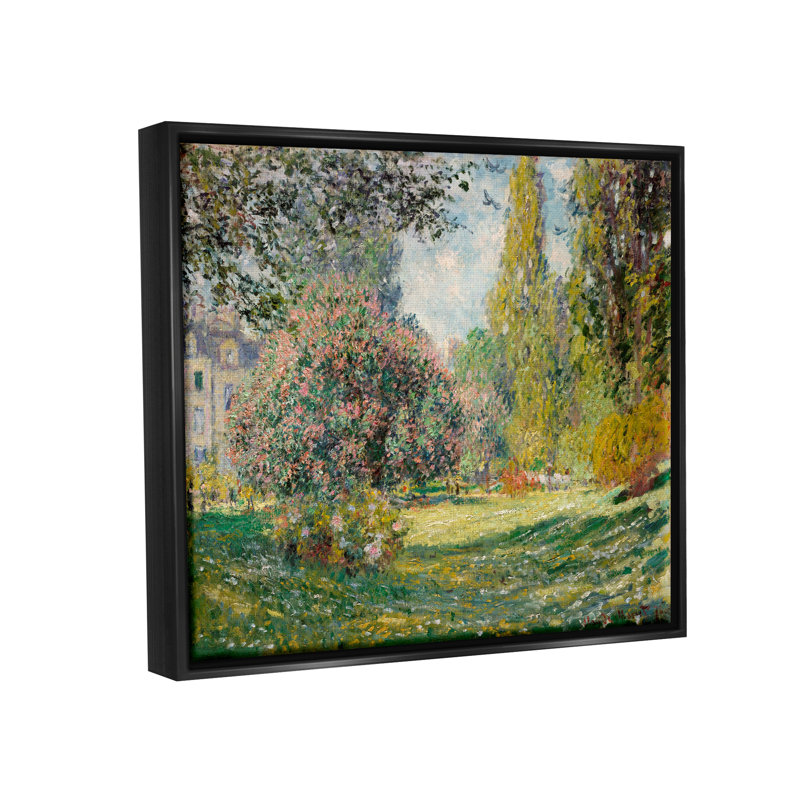 Impressionniste impressionnant sur toile, impressionnant, Cadre flottant noir de jais, H 21 po x l 17 po x P 1,7 po
