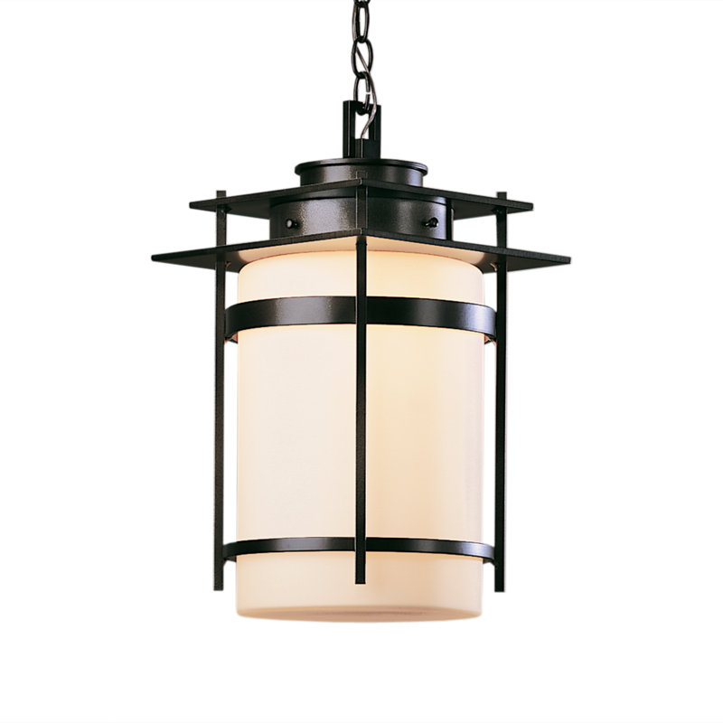 Banded Outdoor Pendant, Black