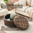 Dimitrika 29.5'' W Faux Leather Tufted Storage Ottoman-983595453