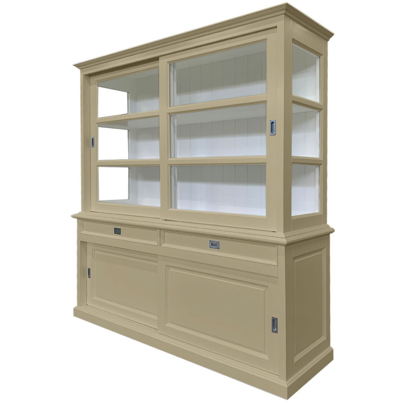 Stiles Display Cabinet, Beige