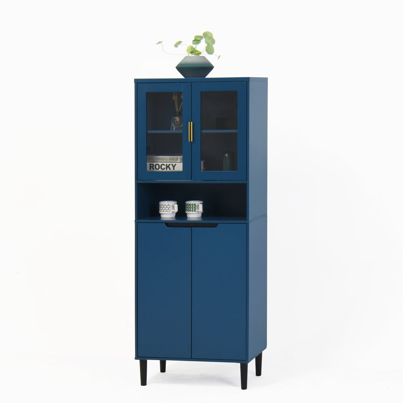 4-Door Storage Cabinet, Navy
