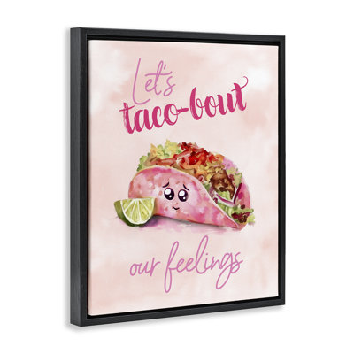 "Taco-Bout Our Feelings", art mural sur toile flottante par Ziwei Li