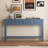 Tarsita Rustic Entryway Console Table Long Sofa Table with Drawers and Bottom Shelf Entryway Table-1573930474