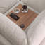 Canapé modulaire 141 po en chenille modulaire de 141 po, canapé en L 6 places avec méridienne orientée vers la droite, console de chargement, rangement et coussins amovibles