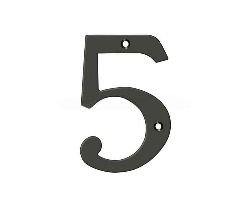 Chiffres de 4 po Deltana, Nickel antique, 2
