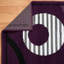 Tapis géométrique lilas / noir / blanc Gober-1948049322