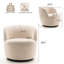 Fauteuil demi-tonneau pivotant Nen Boucle-2062154088