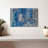 Gray And Blue Layers On Canvas Print-2145353439