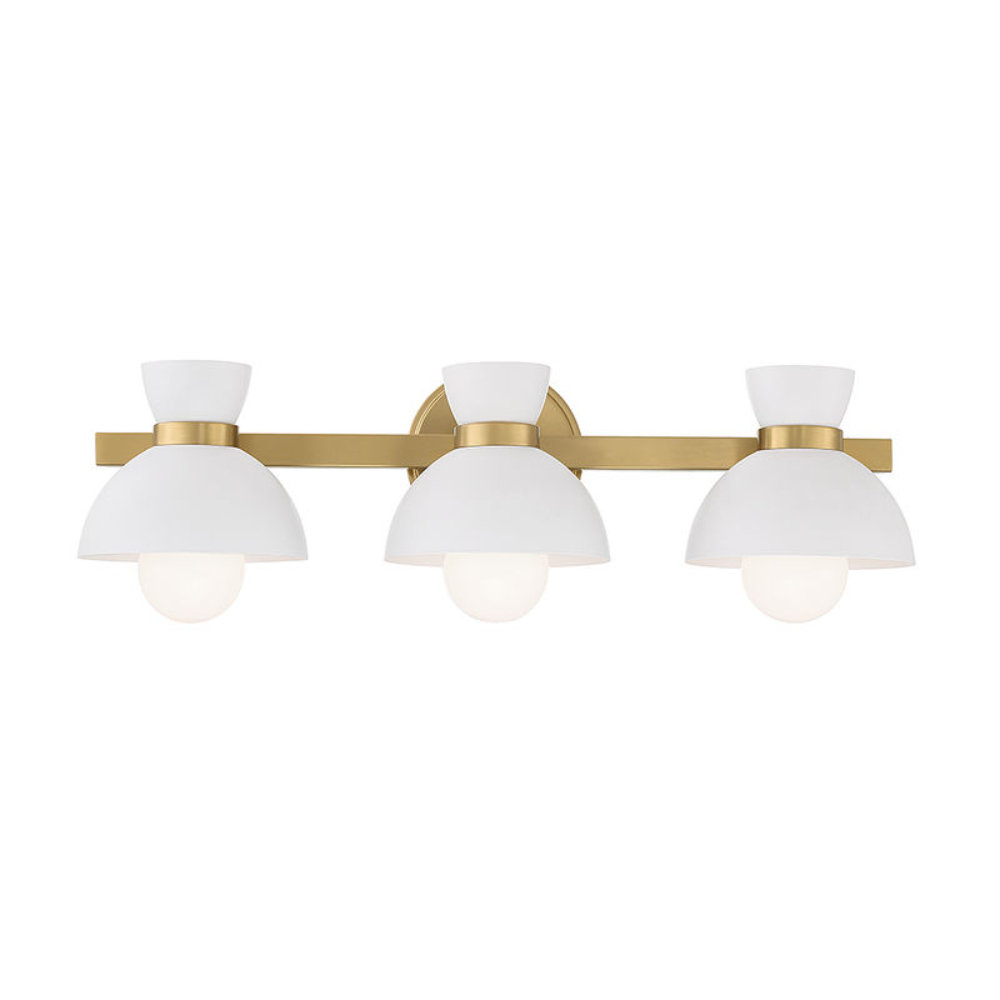 Zurie 3-Light Vanity Light, Natural Brass
