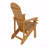 Outdoor Patio Lounge Chair, Teak Color, Made Of Sturdy HIPS Material, Equipped With 304 Stainless Steel Accessories-423339454