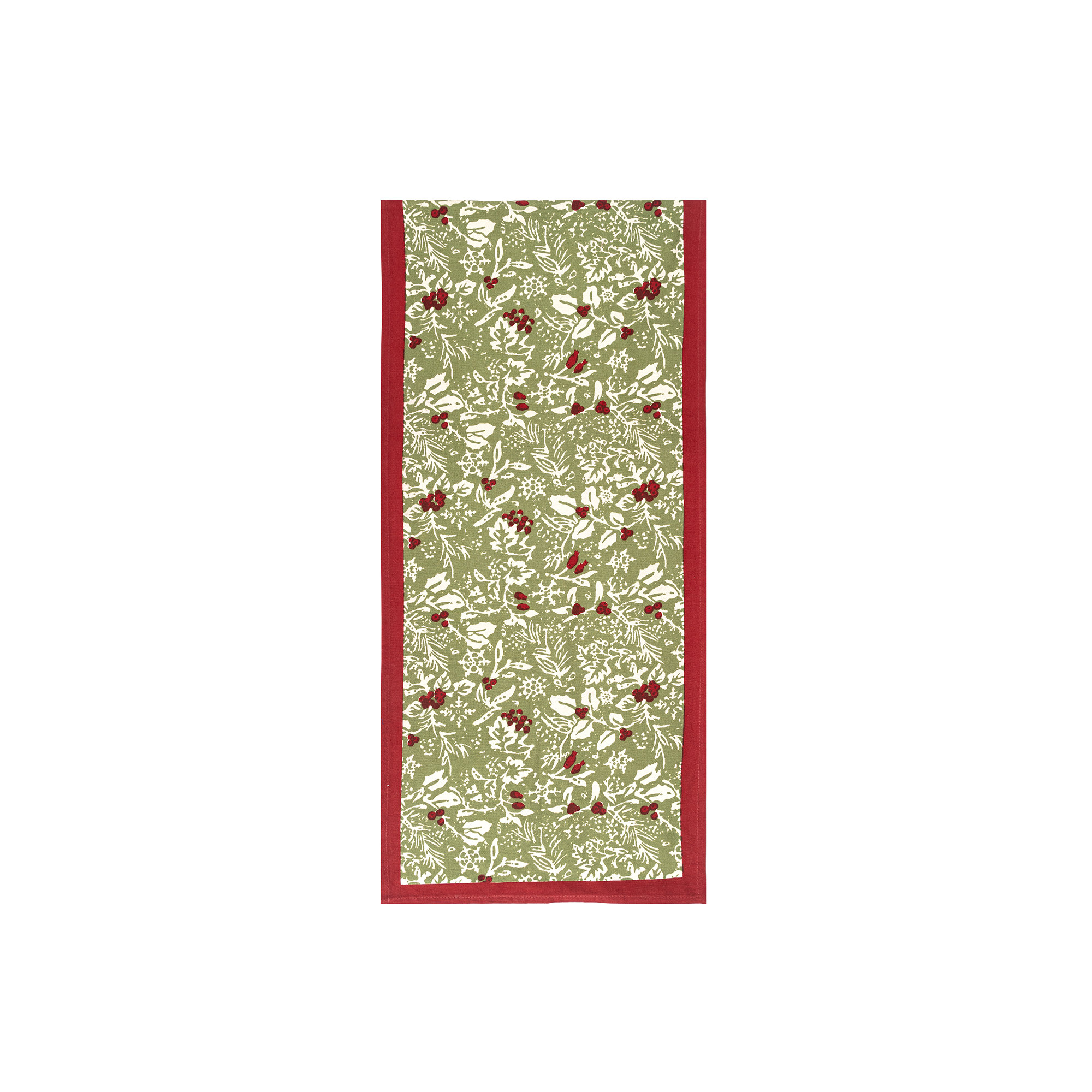Liljan Floral Christmas Table Runnner, 72" x 16"