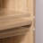 Mid-Century Modern Storage Cabinet With Woven Rattan Doors, Open Shelves & Adjustable Shelves