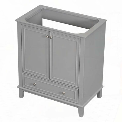 Meuble-lavabo de salle de bain sans lavabo, base seulement, armoire avec portes et tiroir