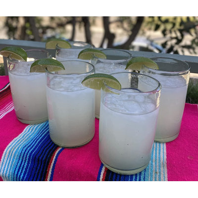 Verre soufflé à la main mexicain - Verres 10 oz naturels / transparents