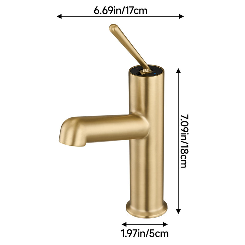 Metro Lane Kitchen Faucet, Gold