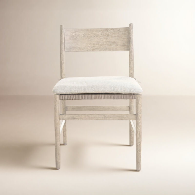 Dwell Solid Wood Dining Chair, Ivory