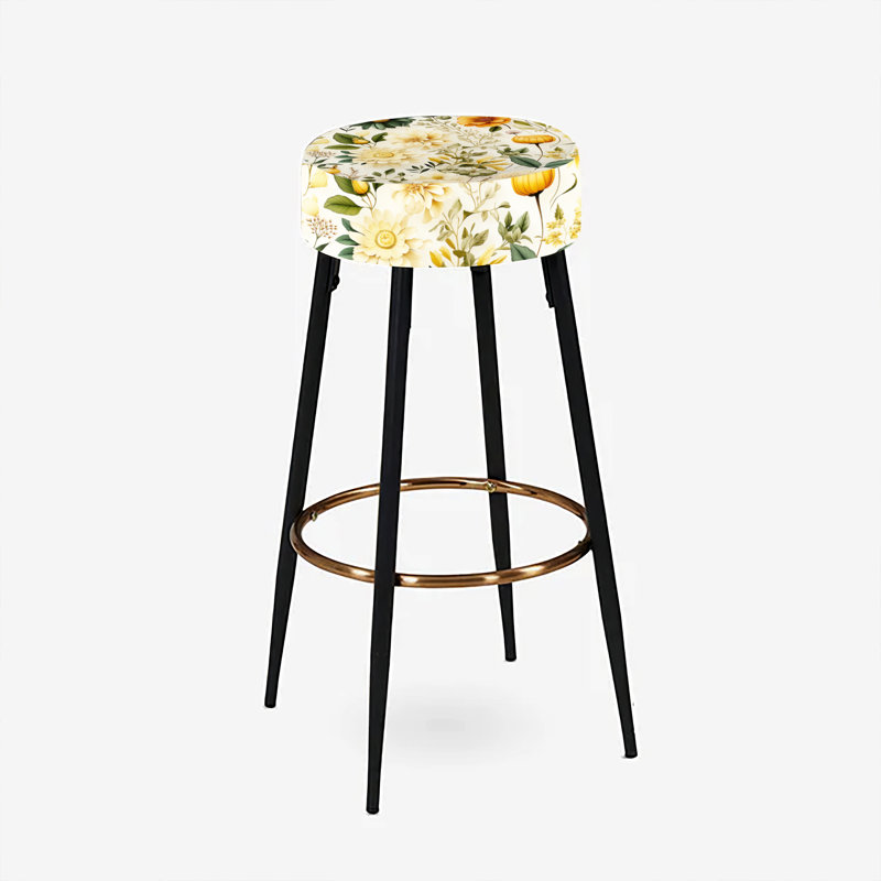 Floral Wanderlust Boho Pattern - Botanical Bar Stools Set Of 2