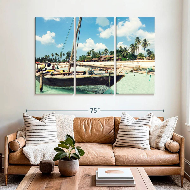 Bateau Mehar Zanzibar Island, H 42 po x l 65 po
