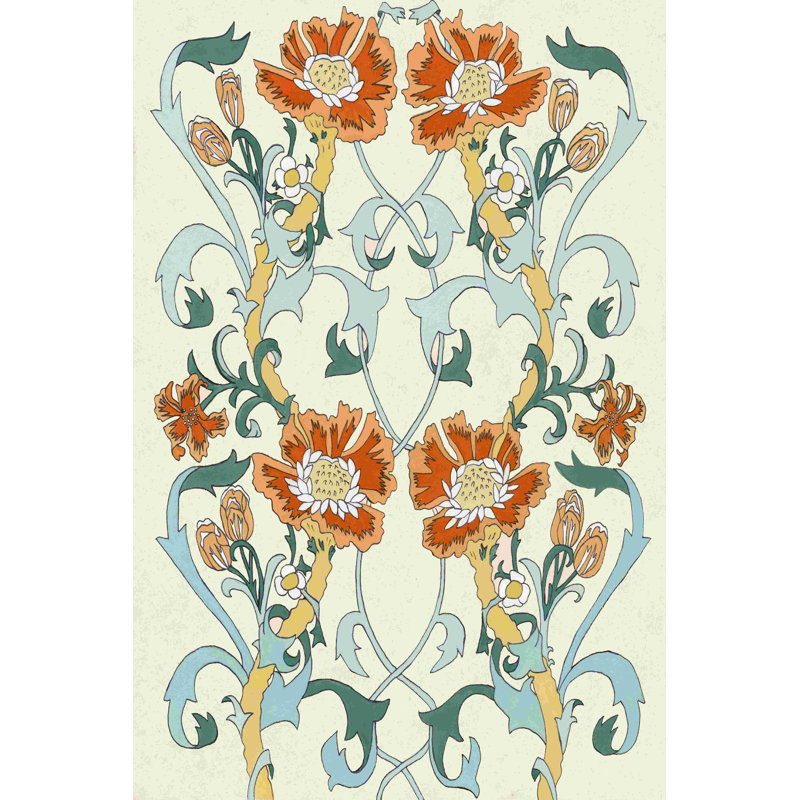 Nouveau motif floral I, H 18 po x l 12 po
