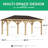 Meridian 12 Ft. W x 20 Ft. D Solid Wood Patio Gazebo