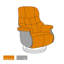 Damiana 82cm Wide Zero Gravity Recliner-40011428-40010421