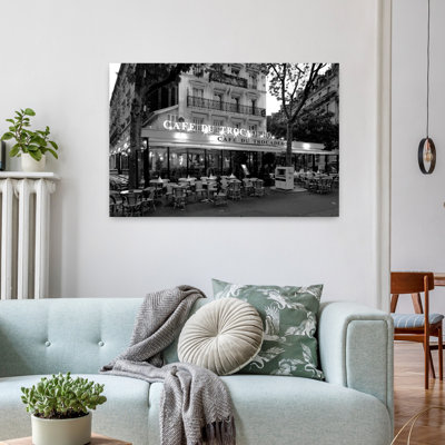 Chairs And Tables In A Restaurant At Dawn Cafe Du Trocadero Paris Ile-De-France France Contemporary Art