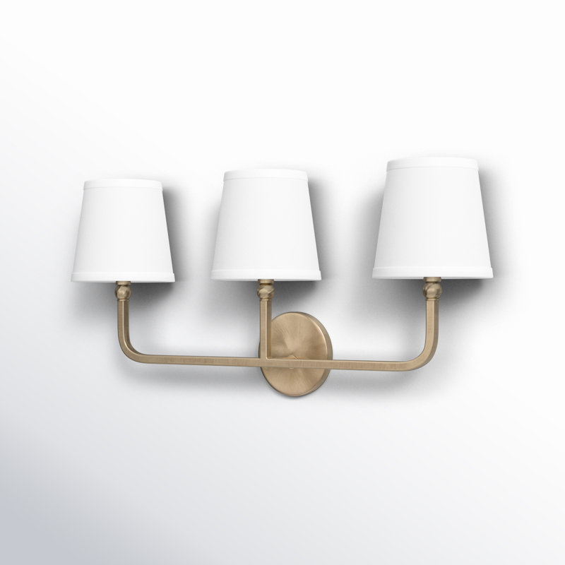 Éclairage pour meuble-lavabo à intensité variable Climsland, Laiton vieilli, 3