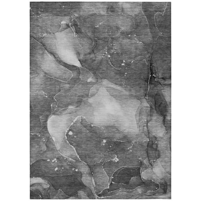 Bhav Washable Abstract Indoor / Outdoor Rug