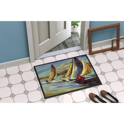Tapis de porte pour porte d’intérieur anti-dérapant nœuds regatta passe christian voiliers