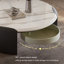 Table basse moderne simple ronde en marbre