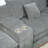 Plaisir Chenille Upholstered Sectional Sofa with Cup Holders & Pillows
