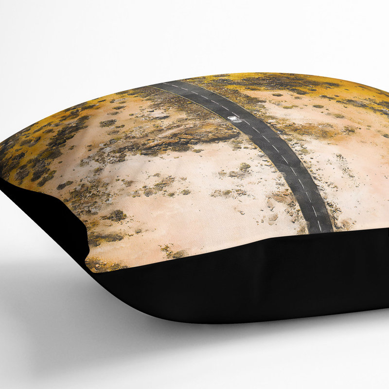 Square Cushion, Black, 55cm H x 55cm W x 20cm D