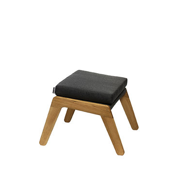 Skagen Outdoor Teak Ottoman, 2.4"