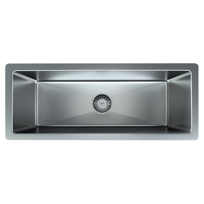 25'' L Mounting / Installation Required Single Bowl Stainless Steel Kitchen Sink