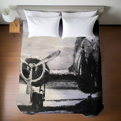 Housse de couette blanche industrielle sépia