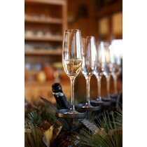 Set of 4 JoyJolt Amara Champagne Glasses 10 Tall Crystal Flute