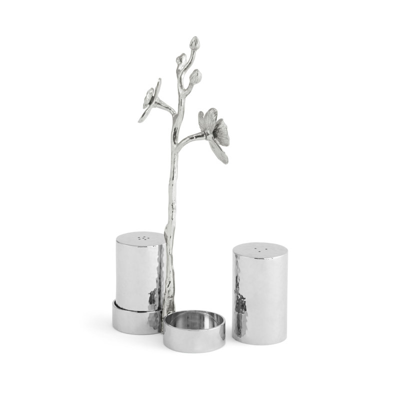 White Orchid Salt And Pepper Shaker Set